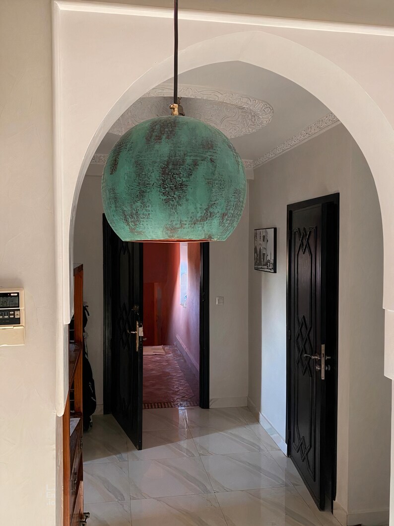 Hammered Copper Kitchen Island Lighting Antique Pendant Etsy