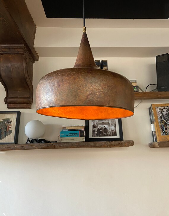 Copper farmhouse on sale pendant light