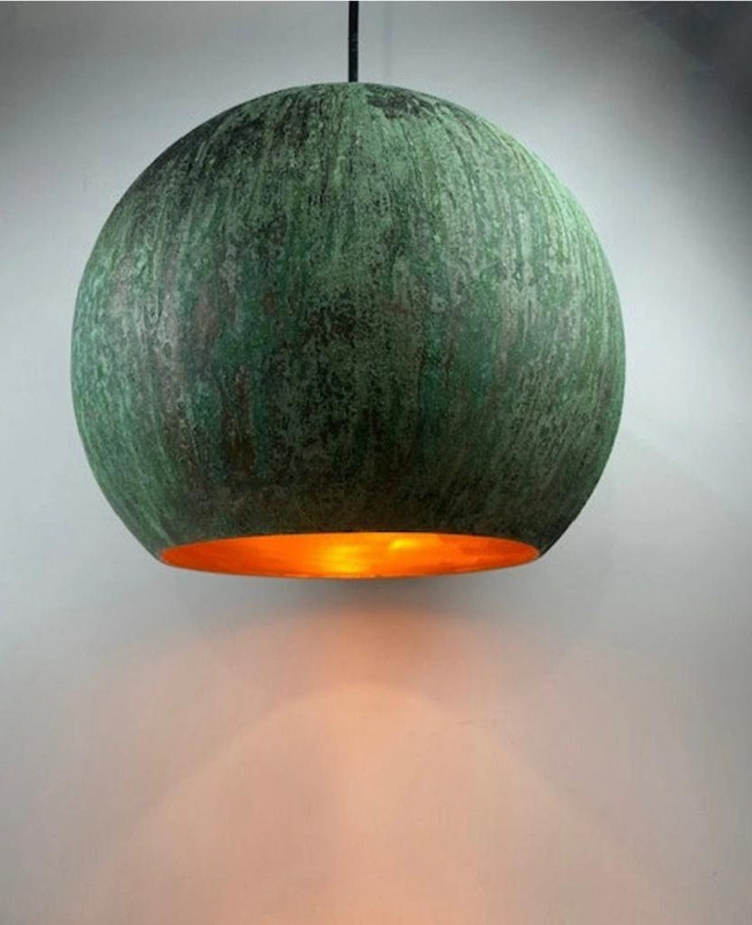 Oxidized Copper Pendant Light ,handmade Copper Farmhouse Lighting Etsy