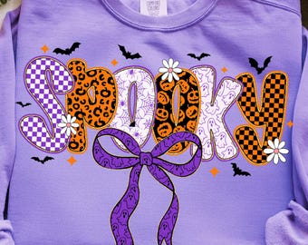 Spooky png, Coquette Bow Halloween png, Halloween png, preppy png, Spooky Season png, fall png, gothic pumpkin png popular now