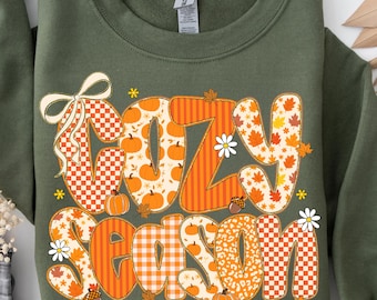 Preppy Cozy Season Lace PNG: Fall Sublimation Design (Digital Download)