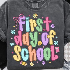 Coquette First Day Of School Png, Back To School Png, Teacher PNG, Preppy Back To School Png, School Png, First Day Of School Shirt Png