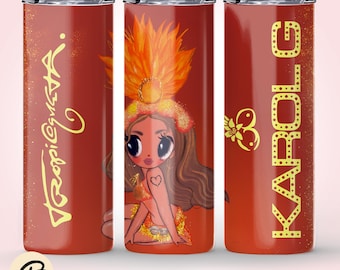 carol Album 20oz Tumbler Wrap PNG | Digital Download | Latin Music Inspired Art for Sublimation