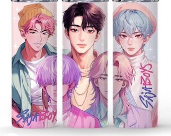 Saja boys anime movie tumbler wrap PNG for Sublimation, Anime Manga File 20oz, Saja boys Digital Download Design