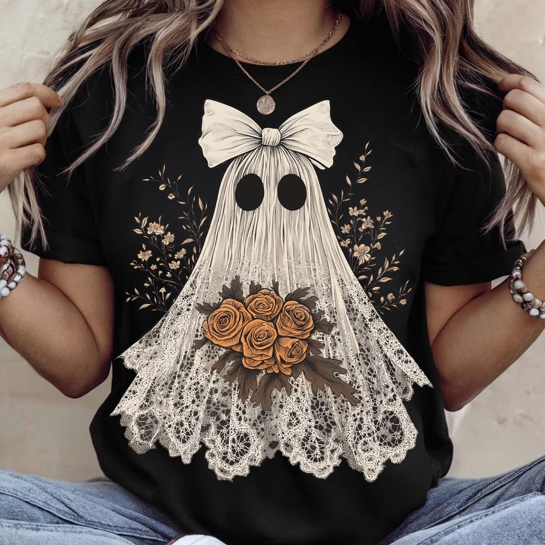 Cute Lace Ghost Png, Boo in Boojee, Halloween Boo Lace Bow Png ...