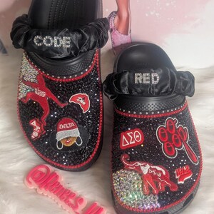 Delta Sigma Theta Blinged Crocs