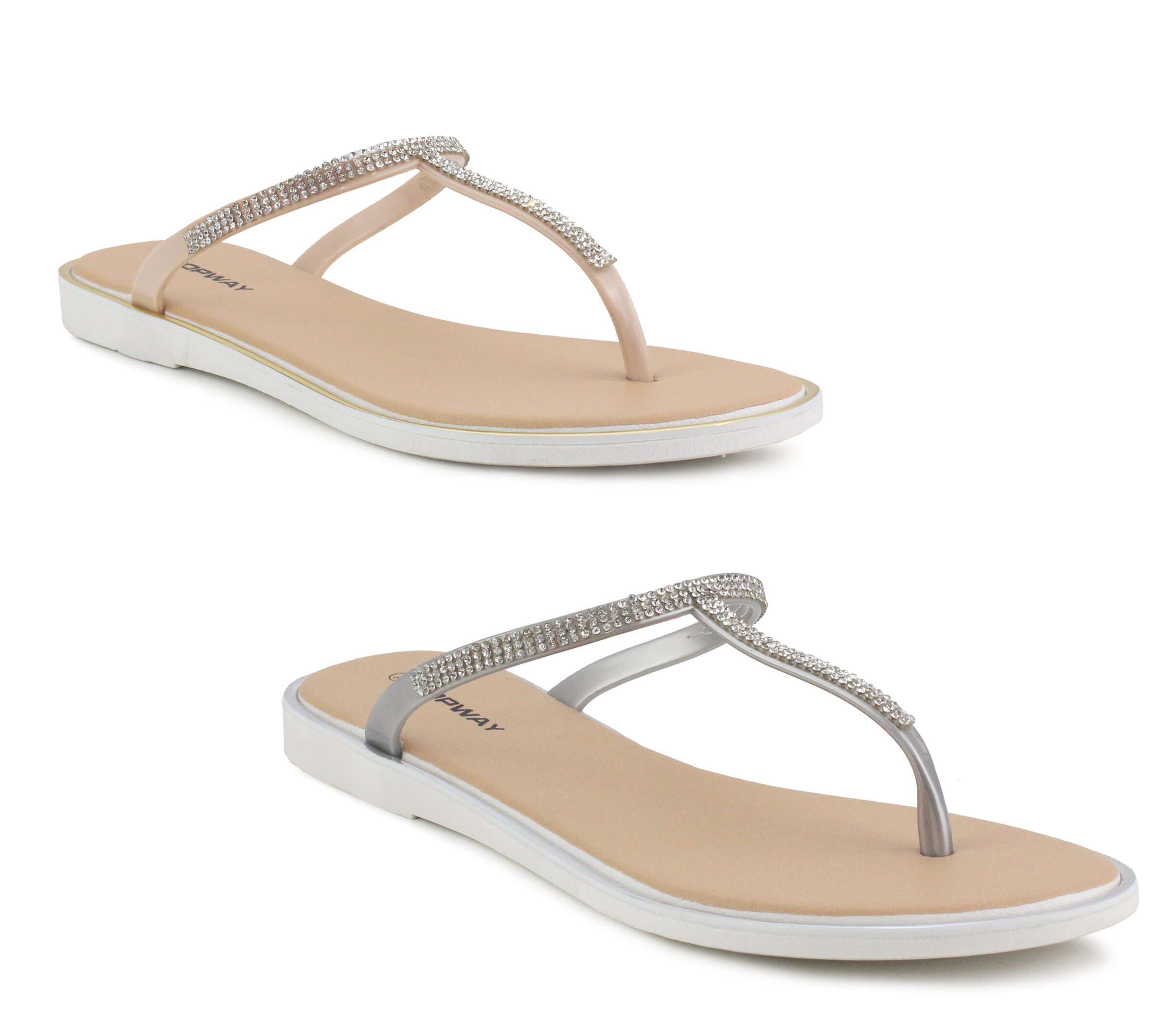 Diamond thong deals sandals