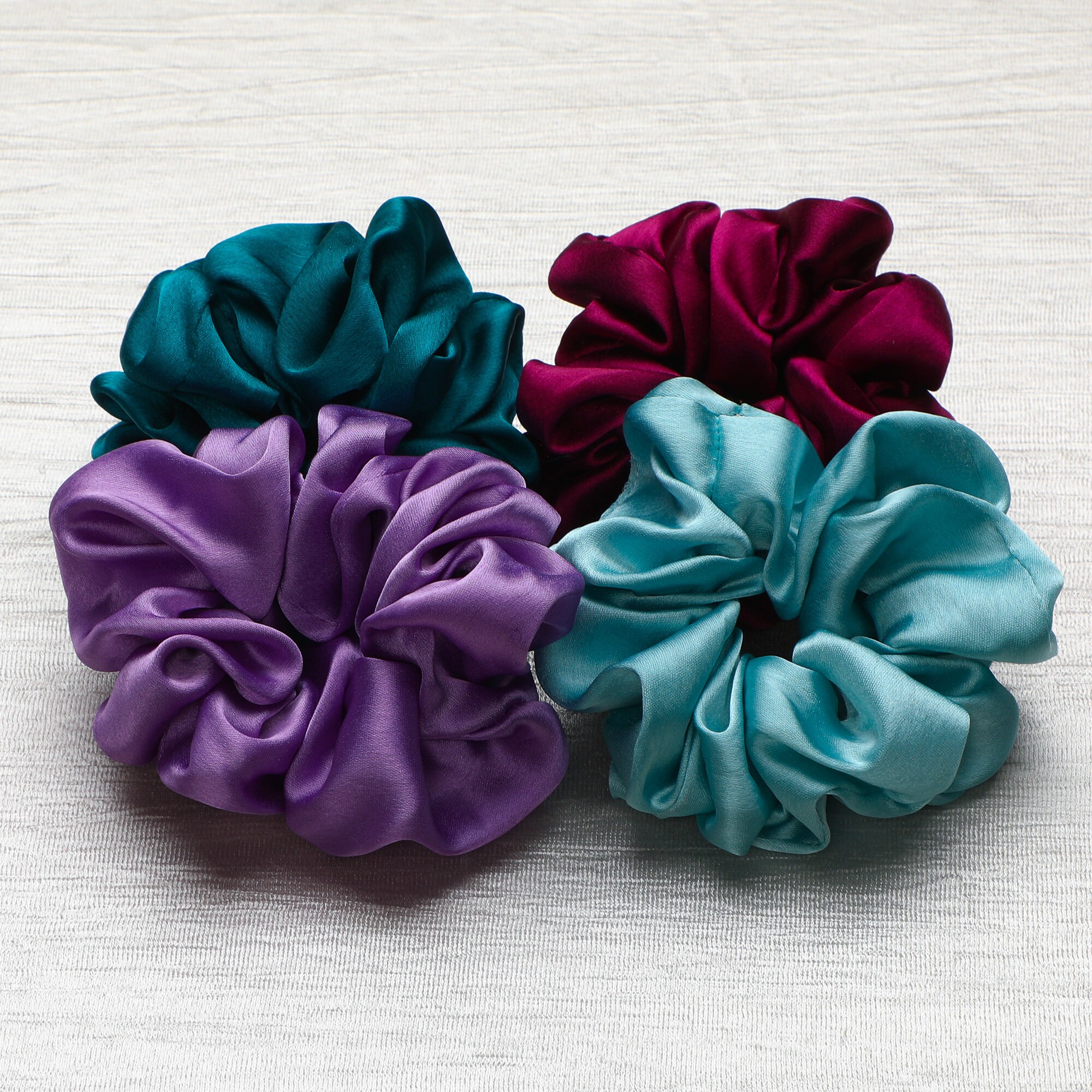 A ONE STAR Pure Silk Scrunchies Set Of 12 Pcs For Rs 188  83 OFF  Deals