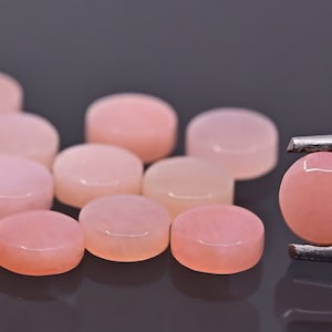 Opal pink A convex circular flat fi 3, 4, 5, 6 mm