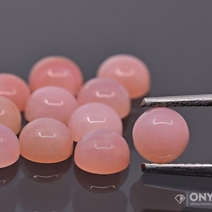 Opal pink A round cabochon fi 3, 4, 5, 6 mm