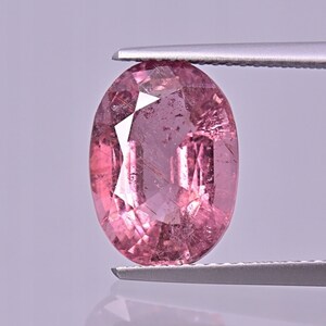 Faceted tourmaline oval 13x9.5 mm