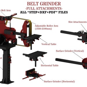 Belt Grinder & Full Attachments (Metric)
