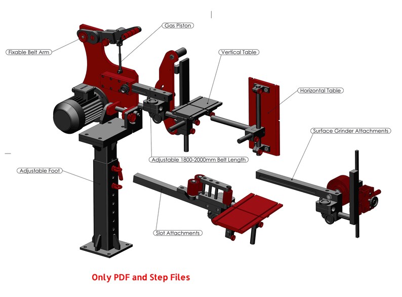 Belt Grinder Plans metric Etsy