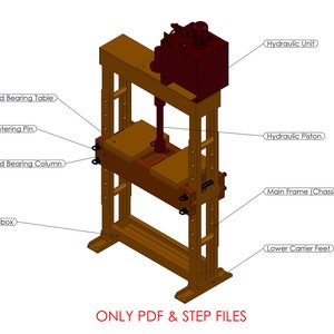 Hydraulic Press Plans (Metric)