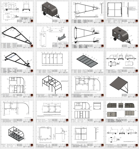 Camper Trailer Plans Blueprints 554x312