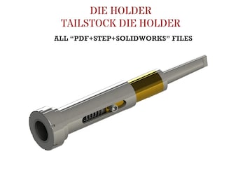 Portamatriz de contrapunto con mecanismo de resorte (dibujos técnicos - PDF, STEP, formato SolidWorks 2011)