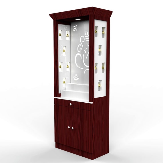 Pooja cabinet with glass door deals