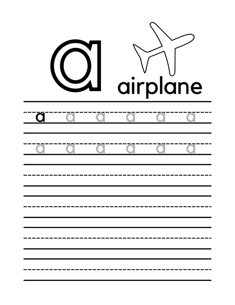 ABC Alphabet Learning Worksheets - Etsy