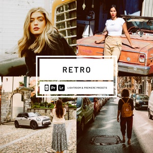 15 Lightroom Presets Retro Effect | Vintage Preset | Mobile & Desktop Photo Presets | Instagram Insta Filter