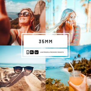 20 Lightroom Presets 35MM Effect | Vintage Preset | Mobile & Desktop Photo Presets | Instagram Insta Filter