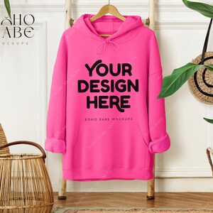 Safety pink hoodie - Etsy France