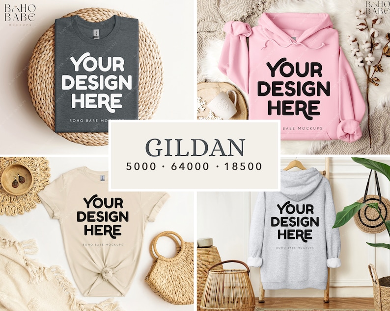 ENTIRE SHOP BUNDLE | Whole Shop Mockup Bundle, Boho Styled Model Mockups, Bella Canvas 3001, Gildan Bundle, PoD Real Mock ups Template Photo image 5