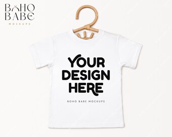 3001T WHITE Bella Canvas 3001T Mockup | Toddler Tshirt Mock, Kids Tee Flatlay, Boy Girl Shirt Photo PoD Boho Flat Lay, Gender Neutral