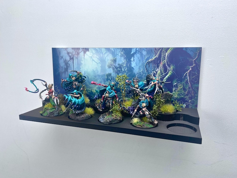 Miniature Display Shelf – Adhesive Wargaming Models Decorative Wall ...