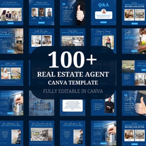 100+ Real Estate Instagram Post + Story Templates for Canva | Realtor Templates | Instagram Canva Template