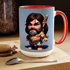 Nonan The Barbarian - Two-Tone Coffee Mugs, 15oz