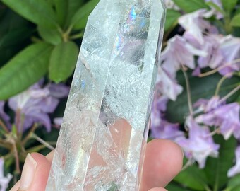 Lemurian polished point - Raising consciousness | Connect to spiritual insight  and ancient wisdom | Profound healing - full of rainbows