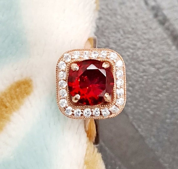 Round ruby ring deals