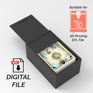 Caja de tarot de cajón y solución de almacenamiento universal - Archivos STL digitales (listos para impresión 3D)