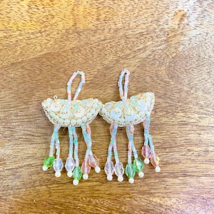 Handmade Saree Tassels: Indian Bridal Latkan with Beads & Mirror Work