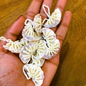 Handmade Saree Tassels: Indian Bridal Latkan with Beads & Mirror Work