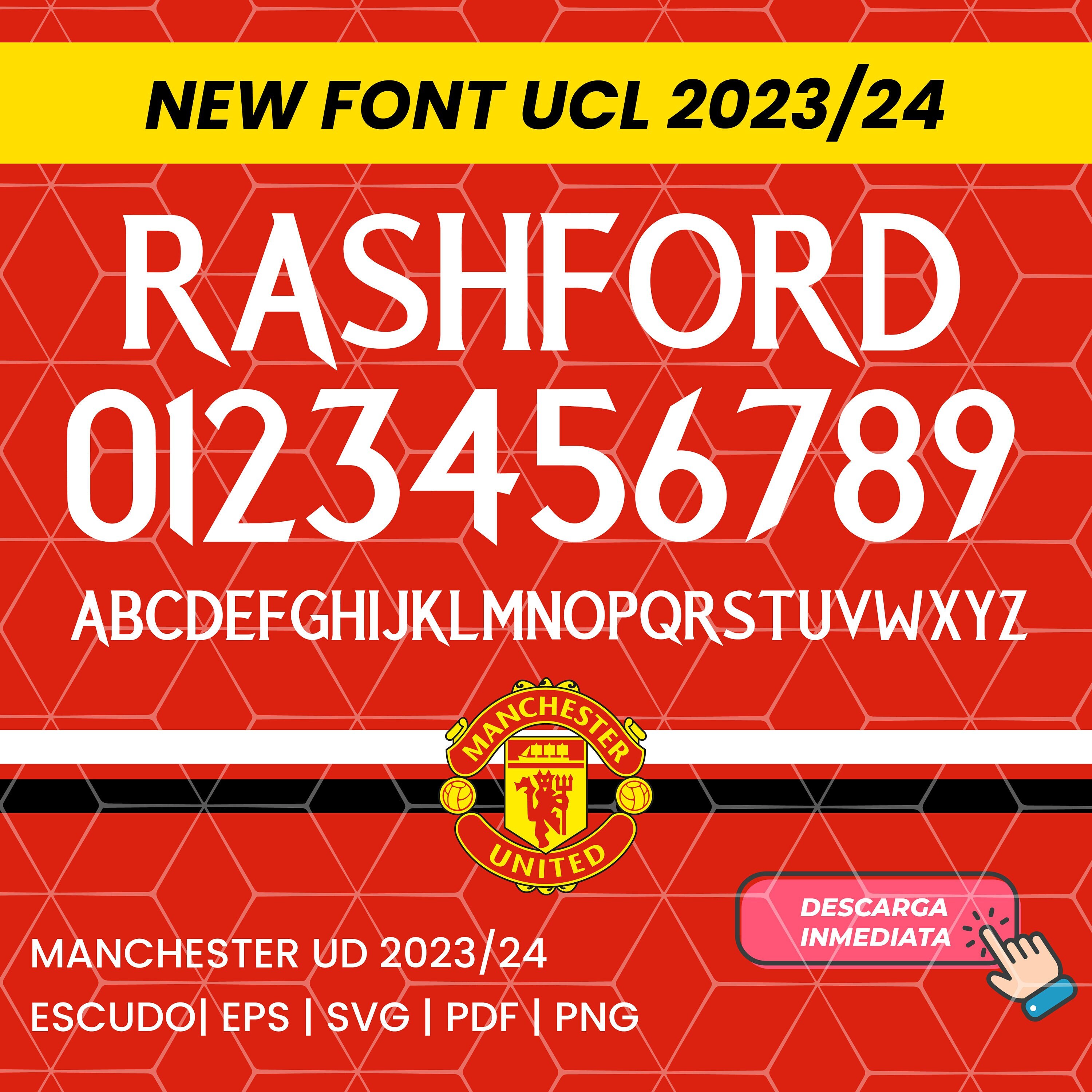 NEW Font Vector Manchester 2023/24 Crest/ Cutting Kit Etsy Ireland