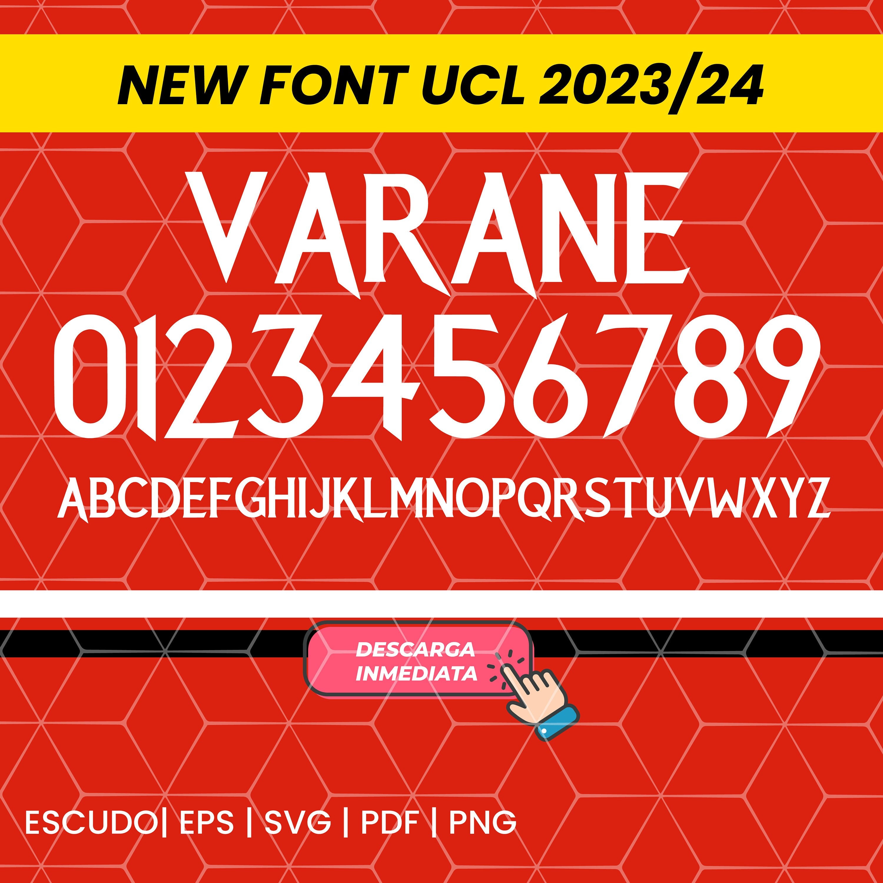 Font Vector Manchester City 2022/2023 Font SVG, AI, Eps, Pdf, TTF / Cutting  Kit, Vector File / Football Soccer Shirt. 