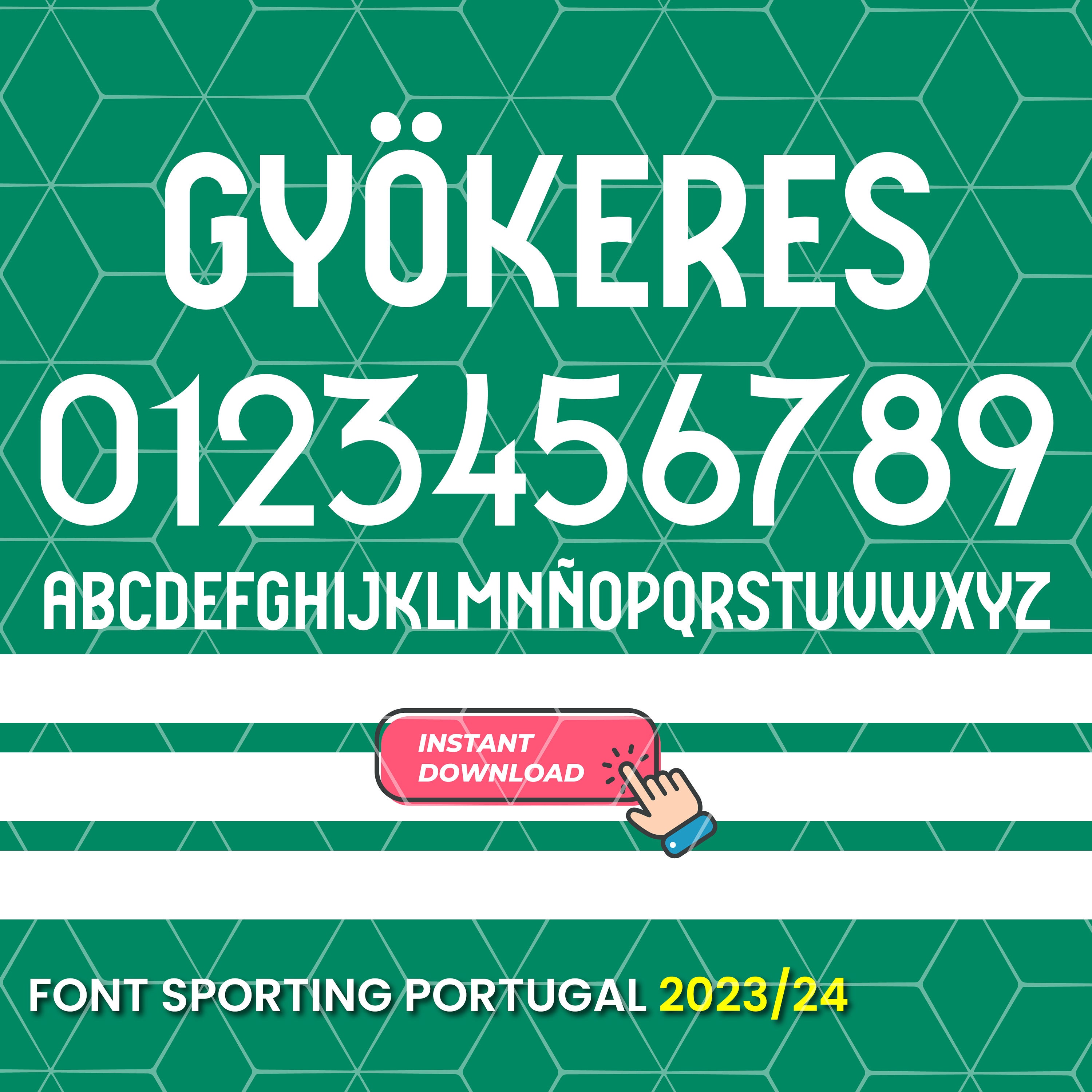 Font Vector SPORTING LISBOA 2023/24 / Cutting Kit, Vector File