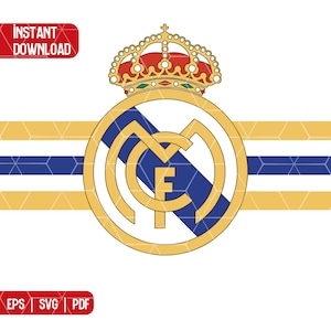 Patrón punto de cruz escudo fútbol Real Madrid
