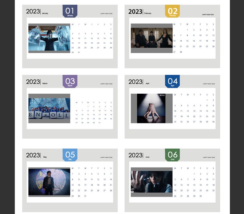 wednesday-addams-2023-printable-monthly-calendar-horizontal-etsy-hong