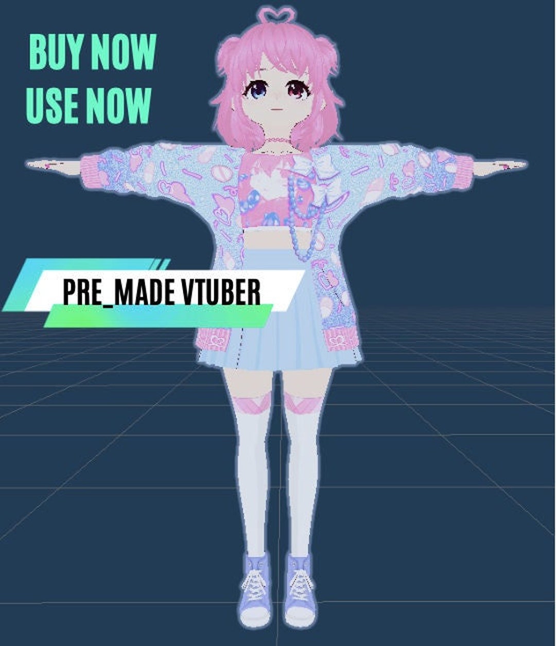 Premade Vtuber Model 3d Model Etsy Premade Vtuber Model 3d Model Etsy