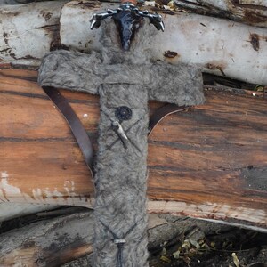 Atlantesvärd Conan Barbarsvärd Läderfodral | Conan Father Sword Läderslida - Medeltida fantasi Barbar Atlantesvärdfodral bild 6