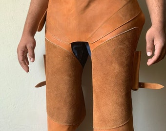Leather Farrier Apron - Full Grain Buffalo Chainsaw Chaps, Hoof Care