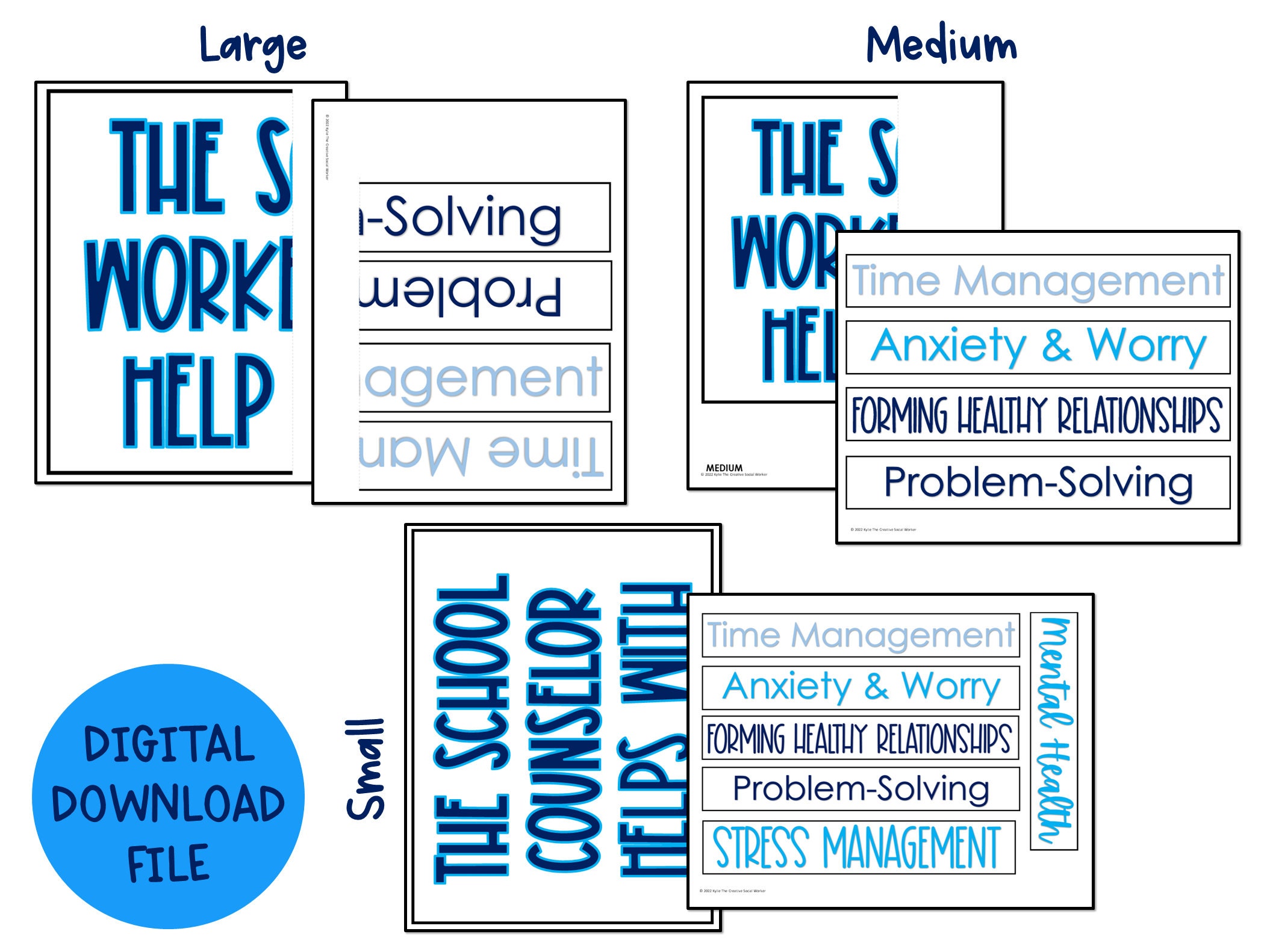 Counseling Bulletin Board Collage Roles of a Social Worker or Etsy