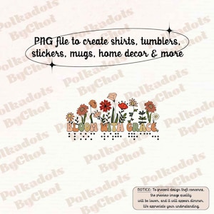 Braille Png, Visually Impaired, Low Vision, Bloom With Grace Png, Gift For The Blind, Blindness Awareness Png, Blind People
