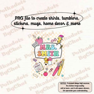 Custom Teacher Png Composition Book With Name, Personalized Teacher Gift, Back To School, Teacher Gift, Teacher Appreciation Gifts