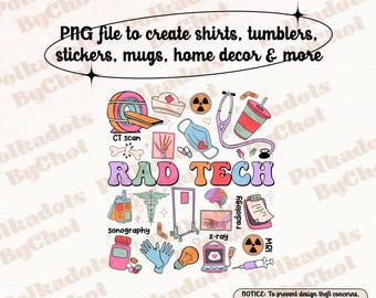 Personalized Radiology Technologist Png, Rad Tech Png, Rad Tech Gift, X-ray Tech Png, Radiologist Gift, Radiology Technician Png