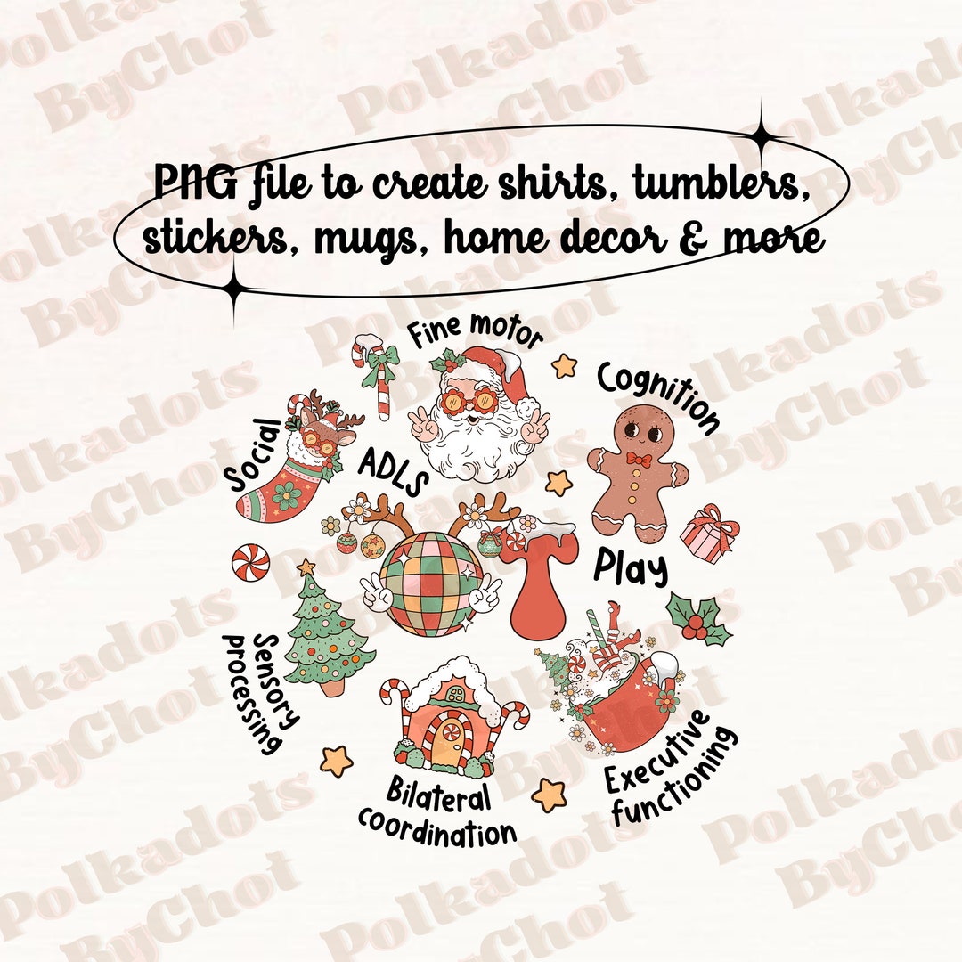 Occupational Therapy Christmas Png Occupational Therapist - Etsy