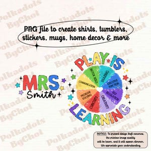 Teacher Png, Play Is Learning Teacher Png, Cute Teacher Life Png, Teacher Team Png, Kindergarten Teacher, Teacher Appreciation Gift