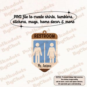 Custom Teacher Png, Class Room Pnges, Bathroom Pass, Nurse Pass, Back To School Gift, Teacher Appreciation Gift